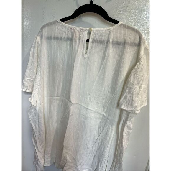 Knox Rose White Blouse Woman’s Size Large NEW - Picture 8 of 9